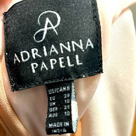 Adrianna Papell  sequined blush dress size 6 - Picture 2 of 4
